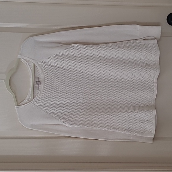 ANN TAYLOR LOFT Women's Cream Sweater Size Medium - Picture 1 of 7